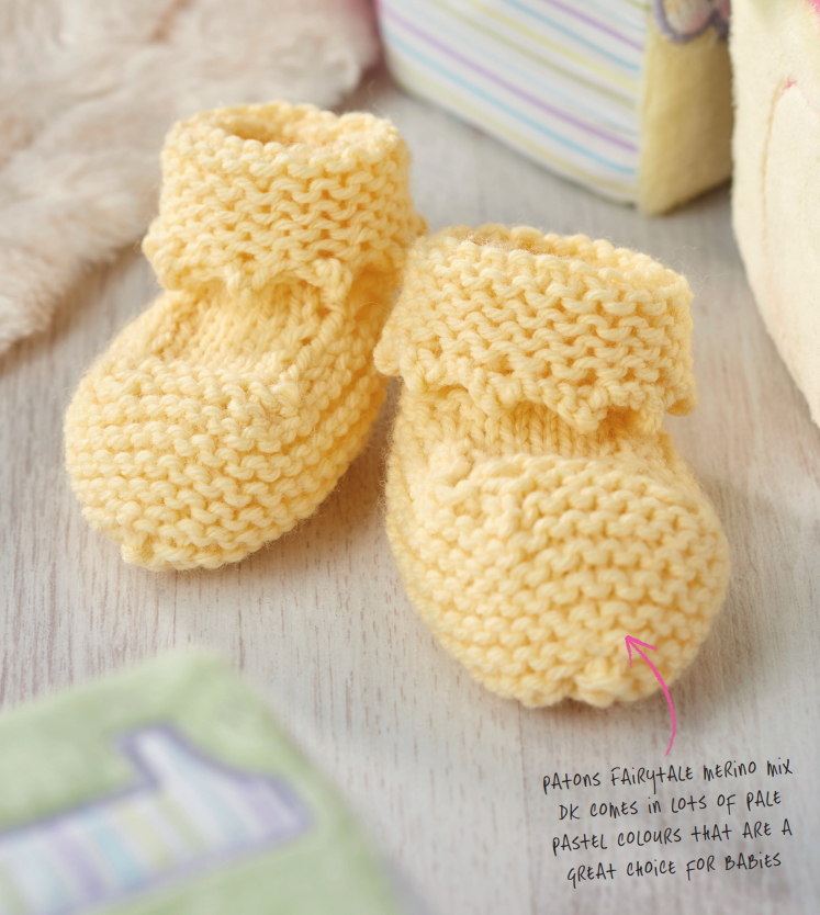 Knitting Pattern for Little Duckling Baby Bootees