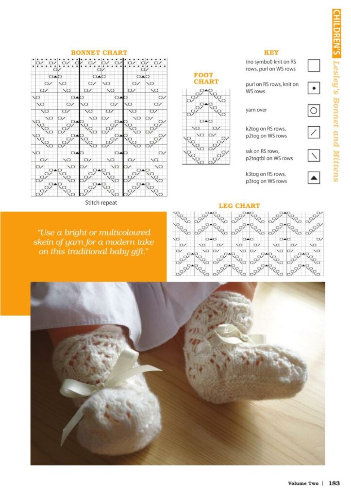 Baby's Bonnet and Mittens Knitting Pattern